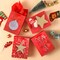 4 Pack 9" Medium Size Gift Bags Assorted Christmas gift bags with Tissue Paper for Christmas Party Supplies Decor, Wrapping Holiday Gifts-7" X 4" X 9"